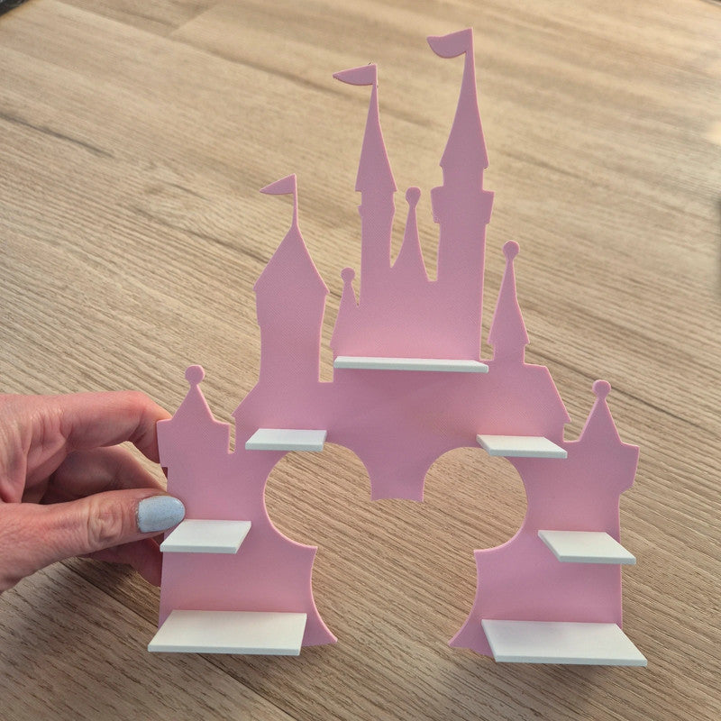 Estantería Disney Princesas para Bitty pops de Funko- soporte para 12 mini funkos | Expositor 3D para Mini Funkos | Organizador Coleccionable princesas - Zascalo.com