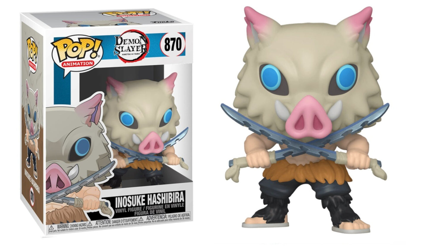 Funko Pop! Animation: Demon Slayer - Inosuke Hashibira #870 - Figura de Vinilo Original