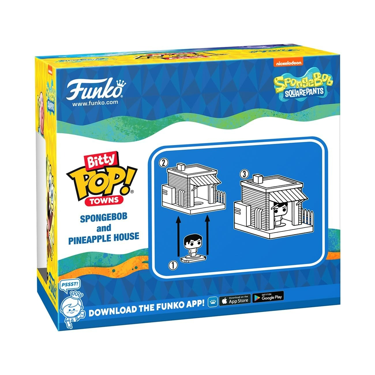 Funko Bitty Pop! Towns: Bob Esponja - SpongeBob and Pineapple House (Con Casa Piña) #02 - Pack de Vinilo Original