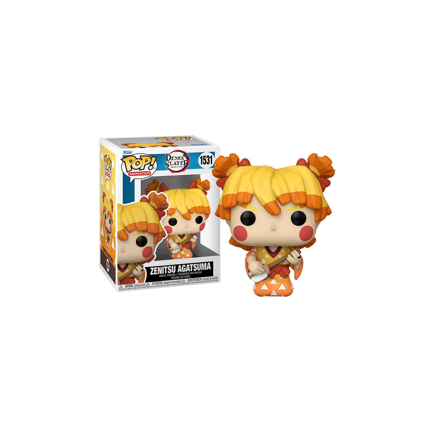 Funko Pop! Animation: Demon Slayer: Kimetsu no Yaiba - Zenitsu Agatsuma (Disfraz de Maiko / Entretenimiento) #1531 - Figura de Vinilo Original