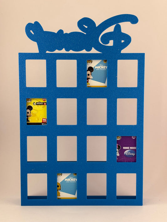 Estantería Disney para Bitty pops de Funko - soporte para 16 mini funkos Expositor 3D para Mini Funkos | Organizador Coleccionable Disney - Zascalo.com