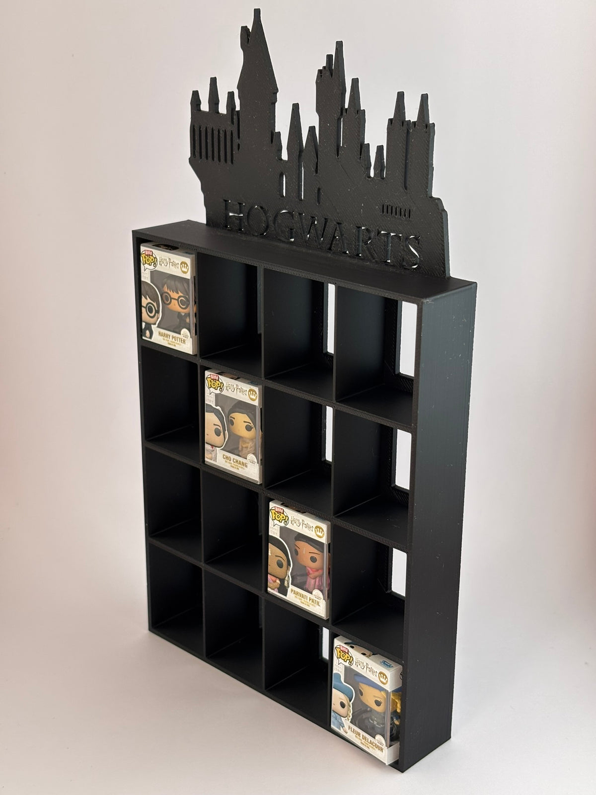 Estantería Harry Potter para Funko Bitty Pop | Expositor Castillo Hogwarts en Silueta | Soporte 3D Personalizado para Mini Funkos - Zascalo.com