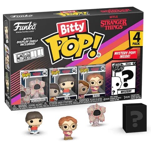 Blister 4 figuras Bitty POP Stranger Things Demogorgon - Zascalo.com