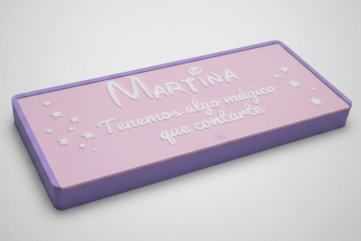 Caja personalizada para llave sorpresa | Regalo anuncio viaje o sorpresa | Nombre grande y mensaje totalmente personalizable - Zascalo.com