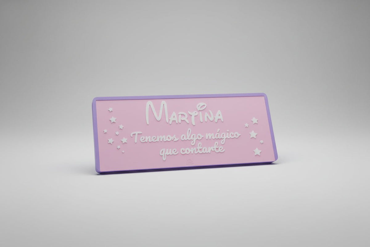 Caja personalizada para llave sorpresa | Regalo anuncio viaje o sorpresa | Nombre grande y mensaje totalmente personalizable - Zascalo.com