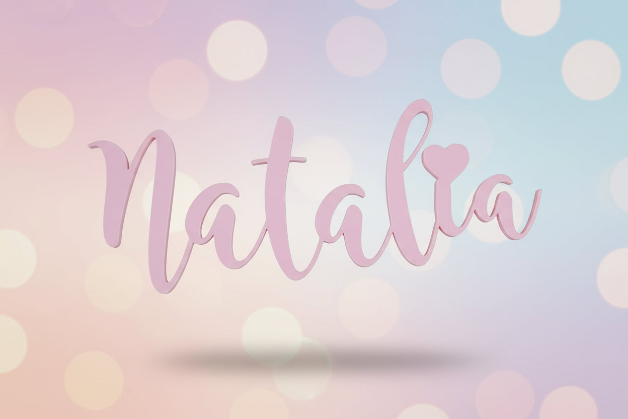Cartel de Nombre Personalizado – Letras Decorativas en PLA - Zascalo.com