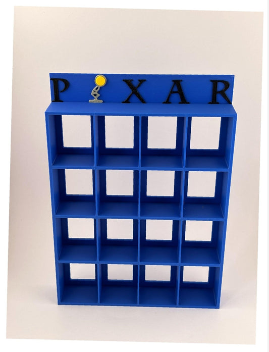 Estantería / Display Bitty Pop – Diseño Pixar con Lámpara Luxo para 16 figuras - Zascalo.com