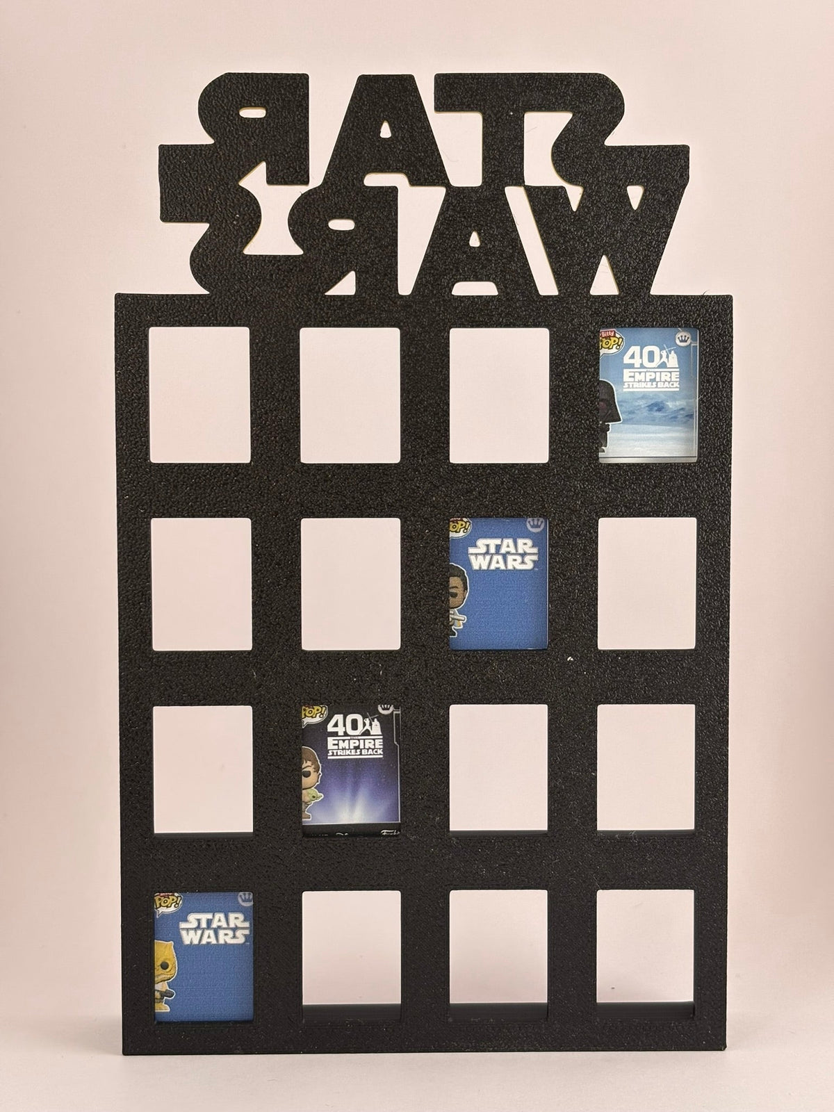 Expositor Estantería Display Star Wars | Para 16 Funko Bitty Pop | Decoración Galáctica para Fans - Zascalo.com