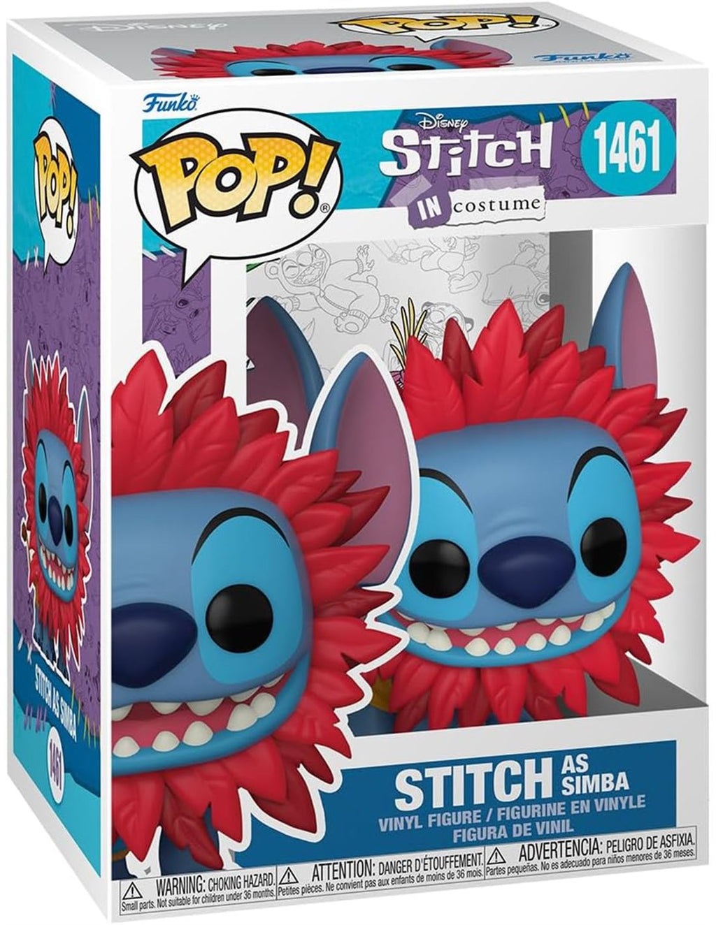 Funko Pop! Disney Stitch As Simba - Lilo & Stitch - Zascalo.com