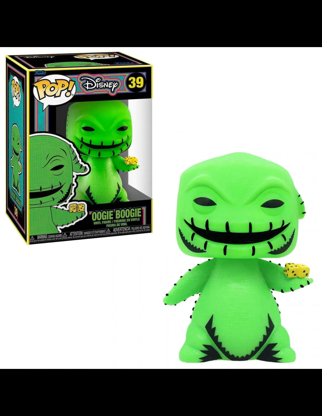 Funko Pop! Disney Pesadilla antes de navidad Black Light Disney - Zascalo.com