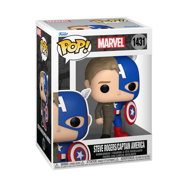 Funko Pop! Marvel Split- Captain A/Steve Rogers Zascalo