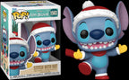 Funko Pop! Disney Stitch avec un chapeau de Père Noël