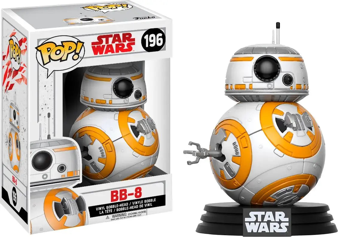 Funko POP! STAR WARS 8 The Last Jedi - POP N° 196 - BB-8 - Figura de colección Zascalo