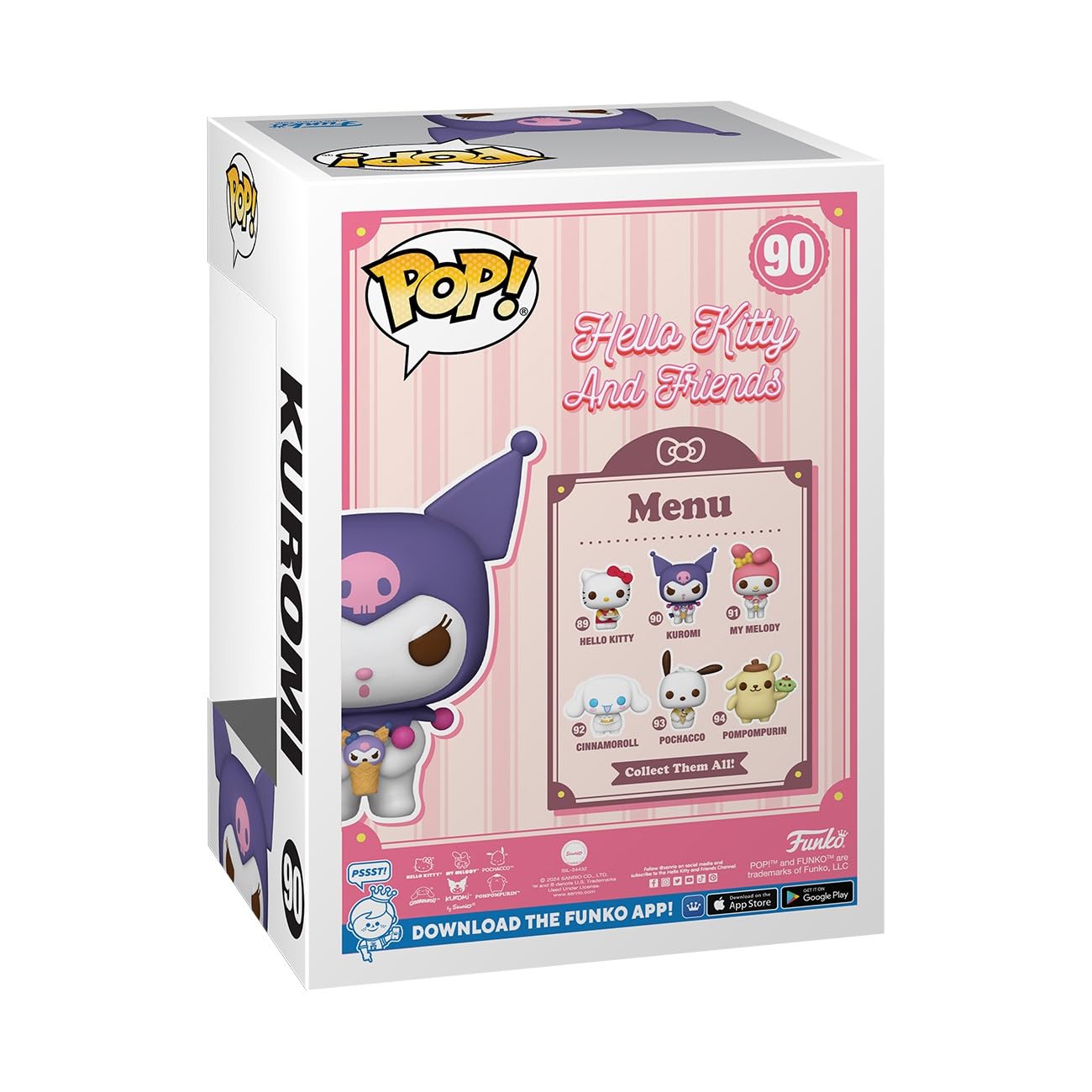 Funko Pop! Sanrio: HK - Kuromi - Hello Kitty - Figura de Vinilo Coleccionable - Idea de Regalo- Mercancia Oficial - Juguetes para Niños y Adultos - Cartoons Fans - Muñeco para Coleccionistas