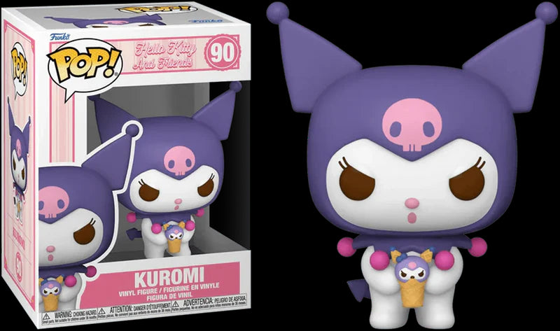 Funko Pop! Sanrio: HK - Kuromi - Hello Kitty - Figura de Vinilo Coleccionable - Idea de Regalo- Mercancia Oficial - Juguetes para Niños y Adultos - Cartoons Fans - Muñeco para Coleccionistas