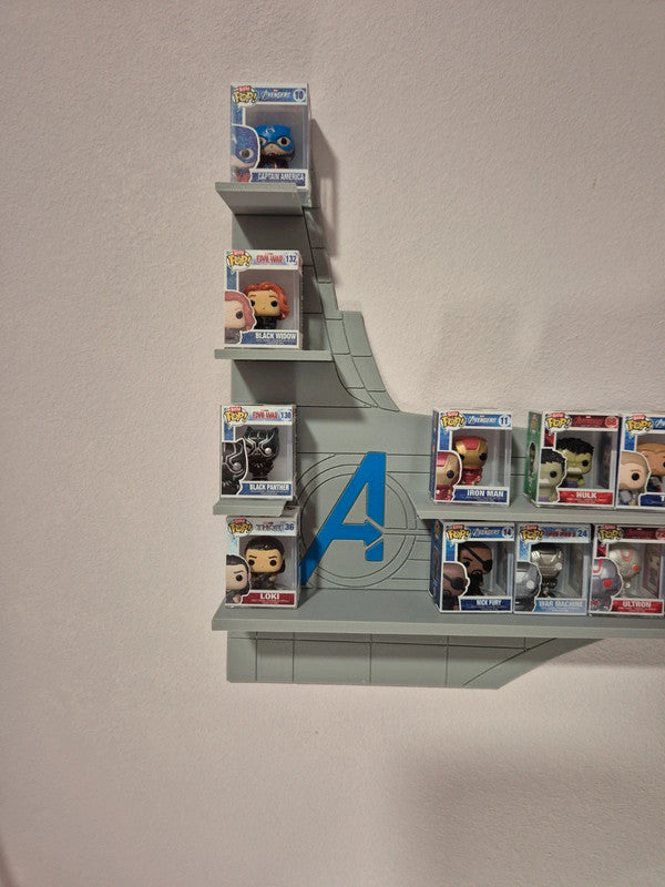 Estantería Marvel Avengers para Funko Bitty Pop | Expositor 3D para Mini Funkos | Organizador Coleccionable Marvel Avengers - Zascalo.com