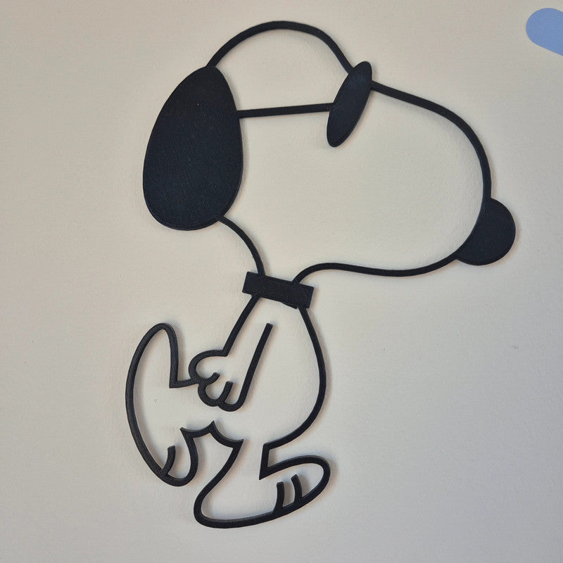 Decoración de pared Snoopy y Woodstock - arte 3d inspirado en peanuts - Zascalo.com