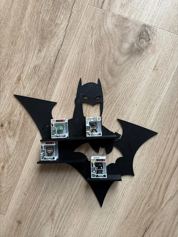 Estantería DC Batman para Funko Bitty Pop | Expositor 3D para Mini Funkos | Organizador Coleccionable DC - Zascalo.com
