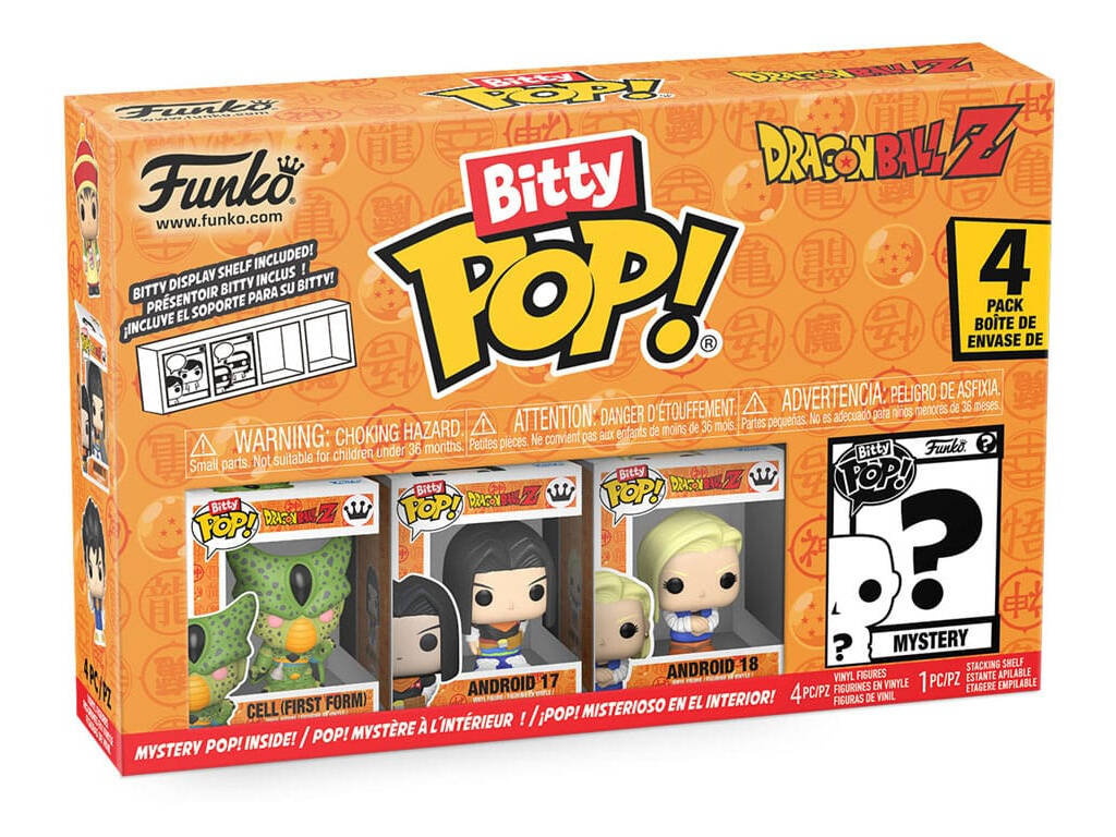 Funko Pop Bitty Dragon Ball Z Pack 4 mini Figuras con Celula - Zascalo.com