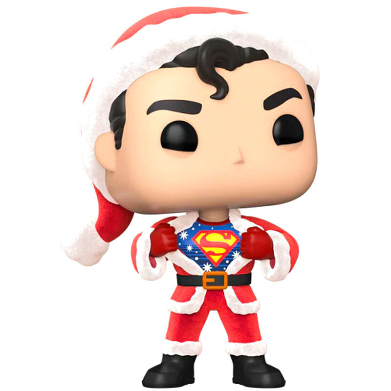 Set figura POP & Camiseta Tee DC Comics Superman Exclusive Flocked (Talla L) - Zascalo.com