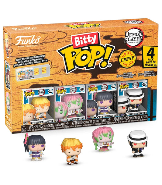 Funko Bitty POP! 4-Pack Pack Series 1 (Zenitsu Agatsuma) Demon Slayer - Kimetsu no Yaiba - Zascalo.com