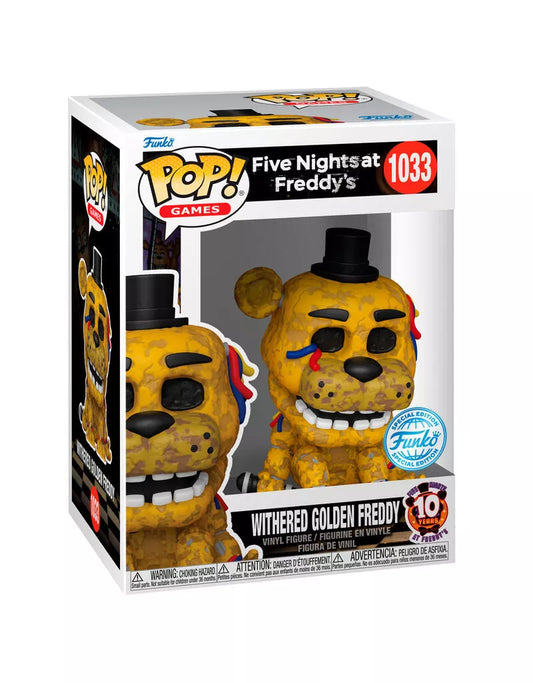 Funko Pop! Games: Five Nights at Freddy's - Withered Golden Freddy #1033 - Special Edition Original