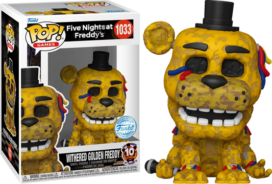 Funko Pop! Games: Five Nights at Freddy's - Withered Golden Freddy #1033 - Special Edition Original