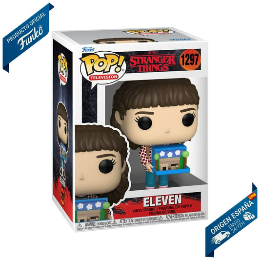 Funko Pop! Television: Stranger Things - Eleven (Con Diorama de la Cabaña) #1297 - Figura de Vinilo Original - Zascalo.com
