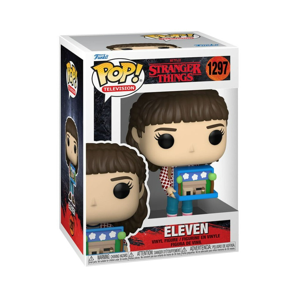 Funko Pop! Television: Stranger Things - Eleven (Con Diorama de la Cabaña) #1297 - Figura de Vinilo Original