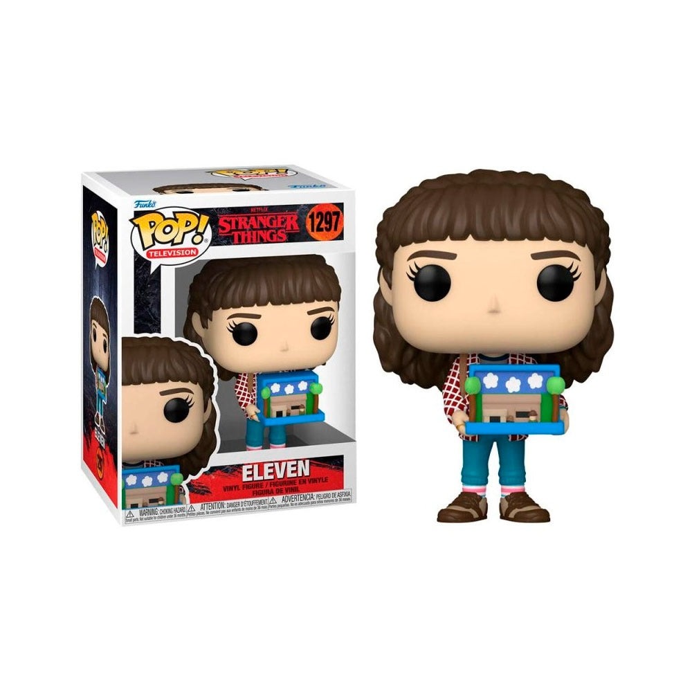 Funko Pop! Television: Stranger Things - Eleven (Con Diorama de la Cabaña) #1297 - Figura de Vinilo Original