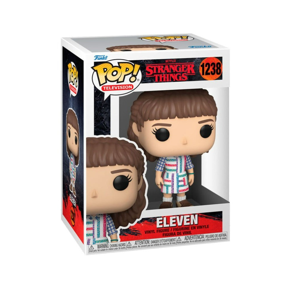 Funko Pop! Television: Stranger Things - Eleven (Con Vestido Geométrico) #1238 - Figura de Vinilo Original