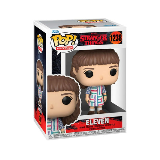 Funko Pop! Television: Stranger Things - Eleven (Con Vestido Geométrico) #1238 - Figura de Vinilo Original - Zascalo.com