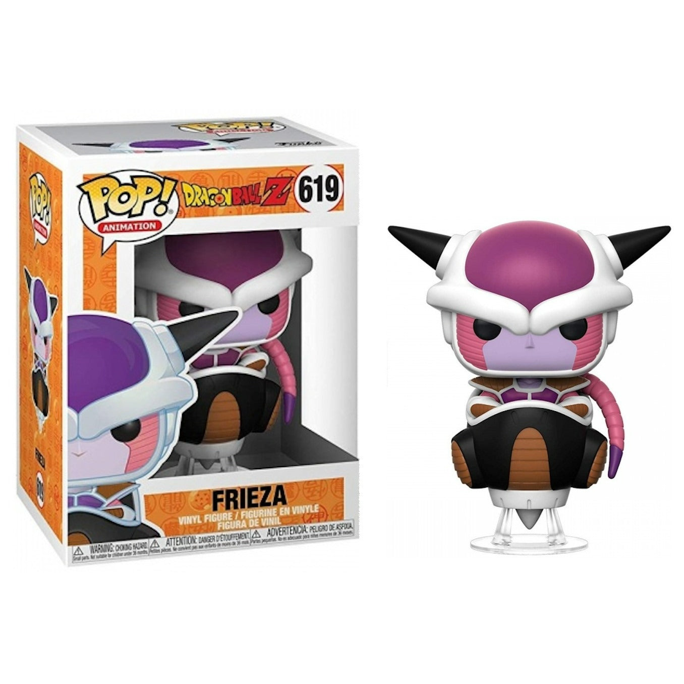 Funko Pop! Animation: Dragon Ball Z - Frieza (Primera Forma en Trono) #619 - Figura de Vinilo Original