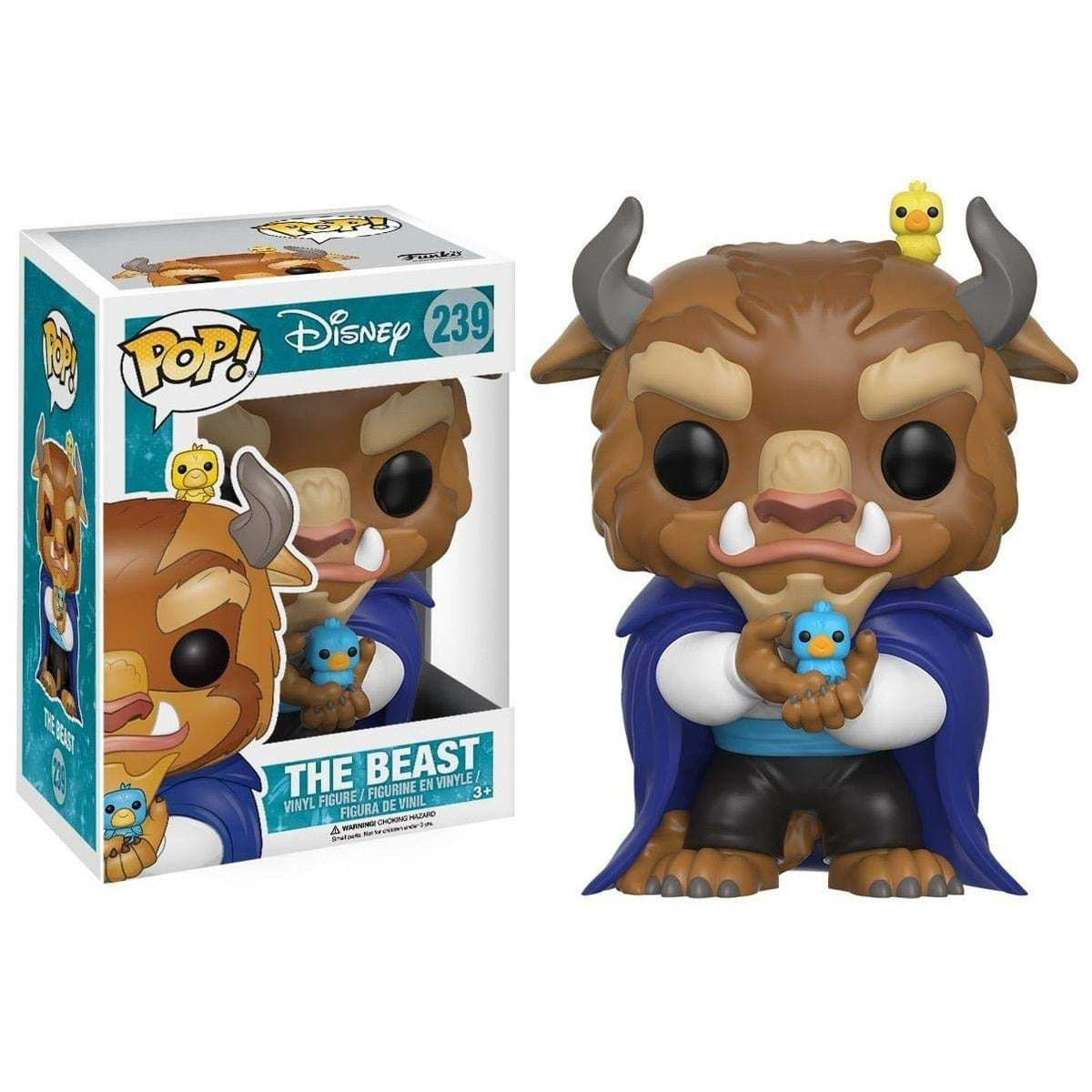 Funko Pop! Disney: La Bella y la Bestia - Bestia con Pájaros (The Beast) #239 - Figura de Vinilo Original