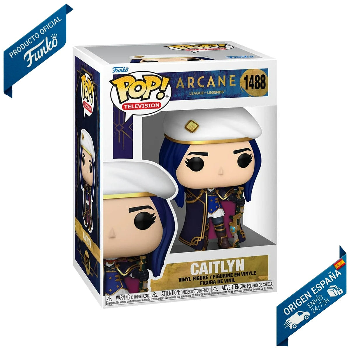 Funko Pop! Television: Arcane: League of Legends - Caitlyn #1488 - Figura de Vinilo Original