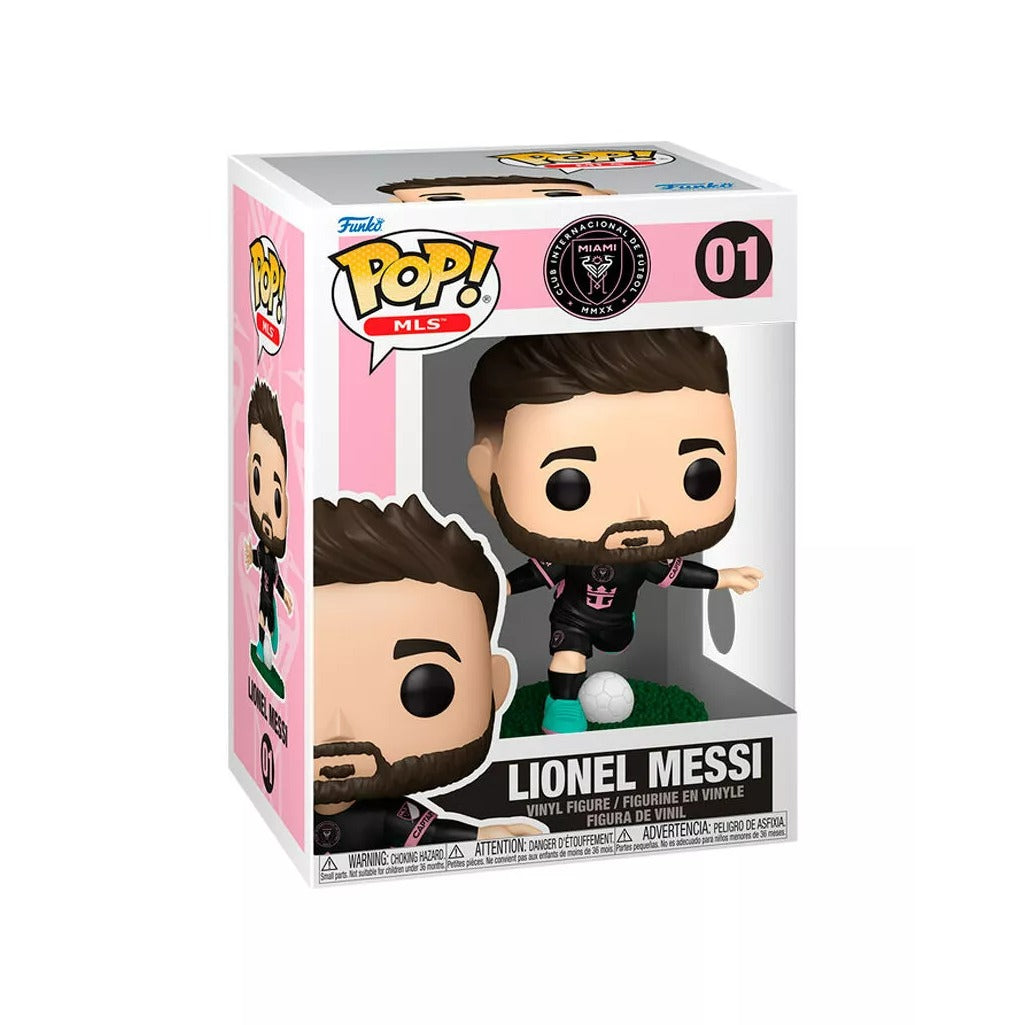 Funko Pop! MLS: Inter Miami CF - Lionel Messi #01 - Figura de Vinilo Original