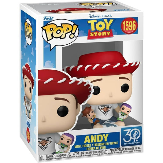 Funko Pop! Disney Pixar: Toy Story 30th Anniversary - Andy #1596 - Figura de Vinilo Original - Zascalo.com