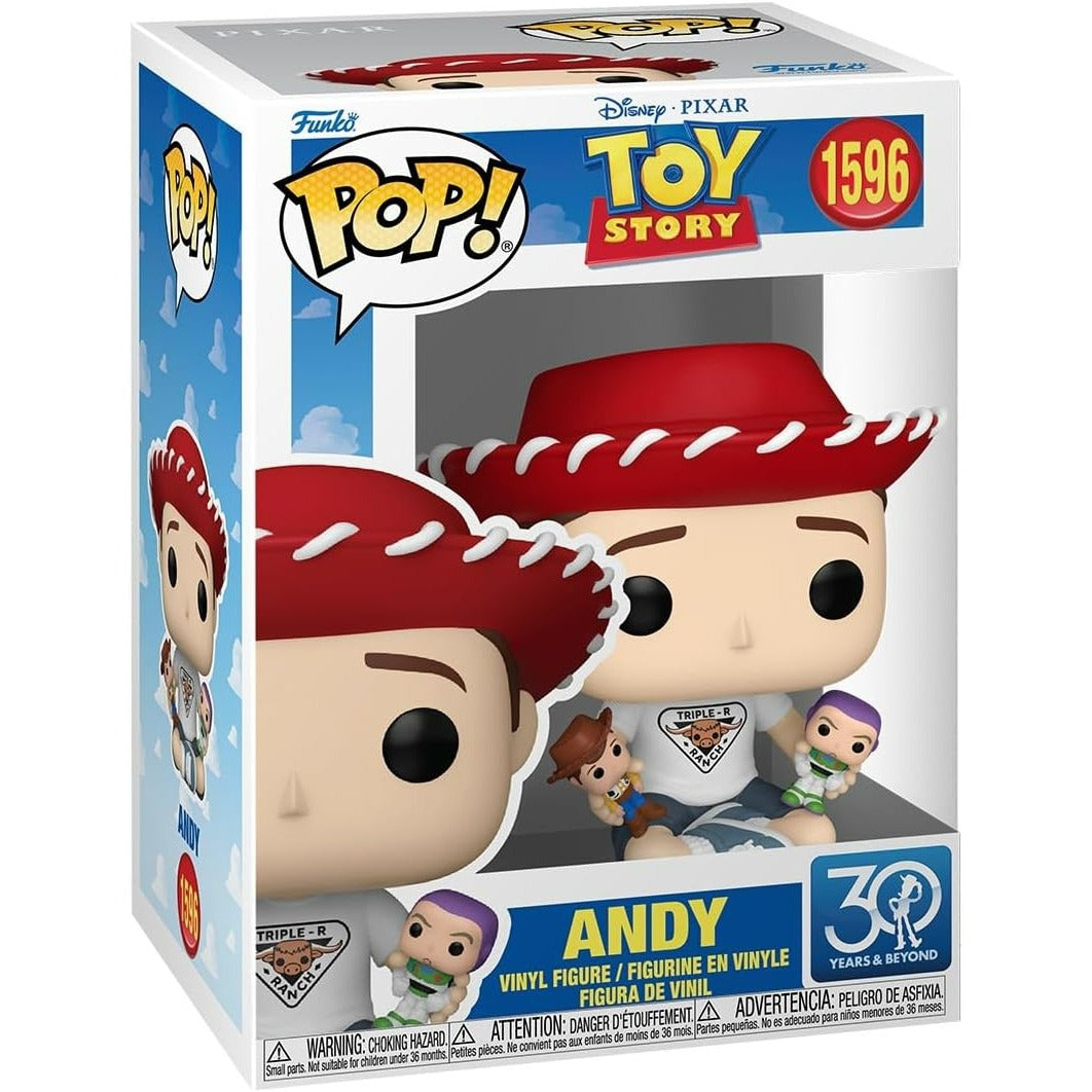 Funko Pop! Disney Pixar: Toy Story 30th Anniversary - Andy #1596 - Figura de Vinilo Original - Zascalo.com