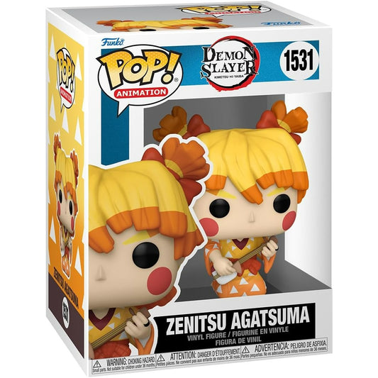 Funko Pop! Animation: Demon Slayer: Kimetsu no Yaiba - Zenitsu Agatsuma (Disfraz de Maiko / Entretenimiento) #1531 - Figura de Vinilo Original