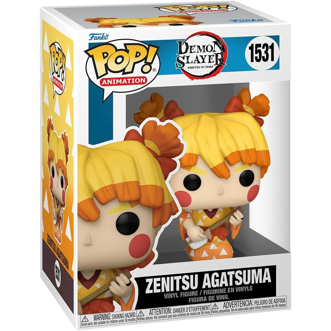 Funko Pop! Animation: Demon Slayer: Kimetsu no Yaiba - Zenitsu Agatsuma (Disfraz de Maiko / Entretenimiento) #1531 - Figura de Vinilo Original