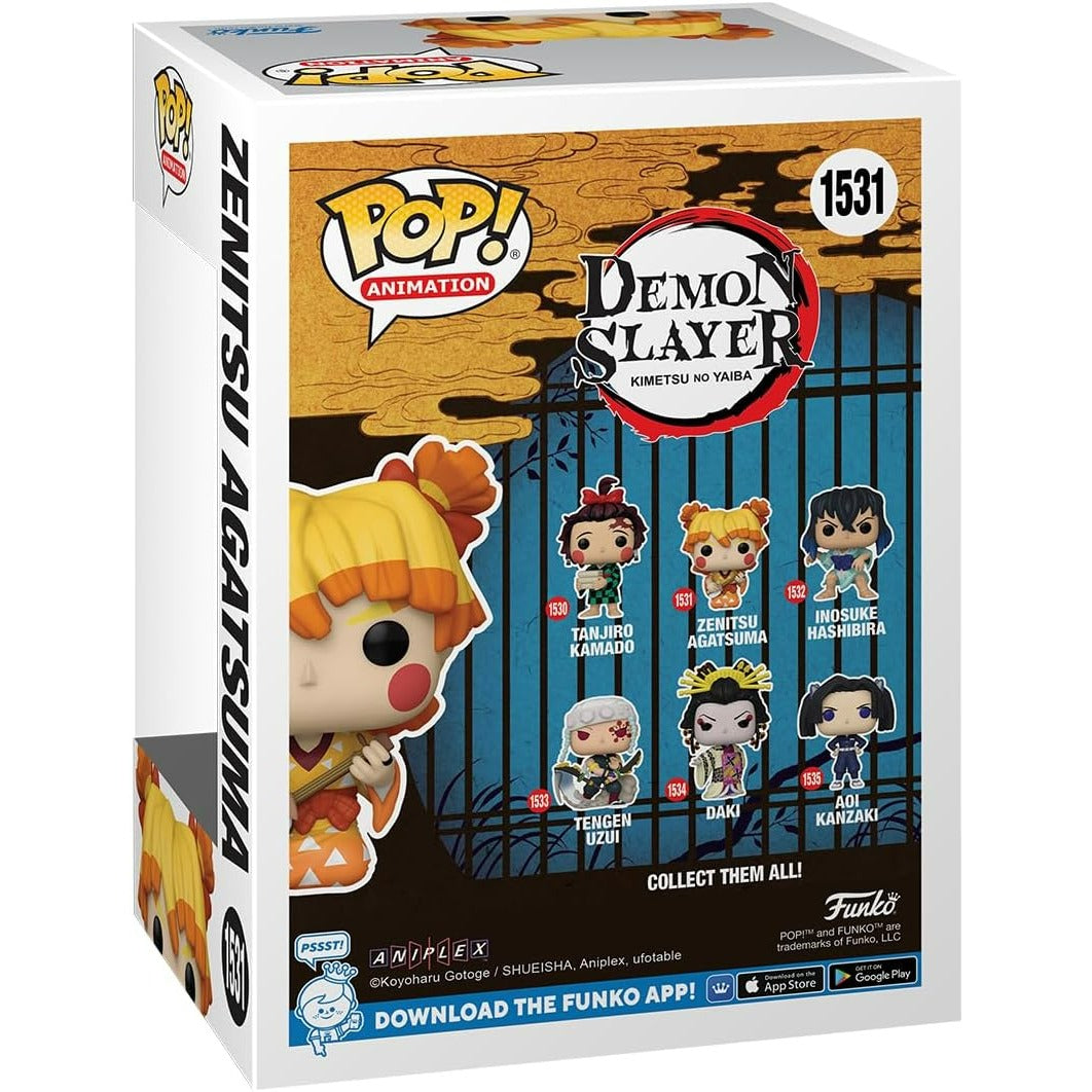 Funko Pop! Animation: Demon Slayer: Kimetsu no Yaiba - Zenitsu Agatsuma (Disfraz de Maiko / Entretenimiento) #1531 - Figura de Vinilo Original