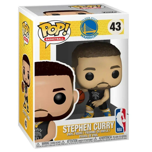 Funko Pop! Basketball: NBA Golden State Warriors - Stephen Curry #43 - Figura de Vinilo Original