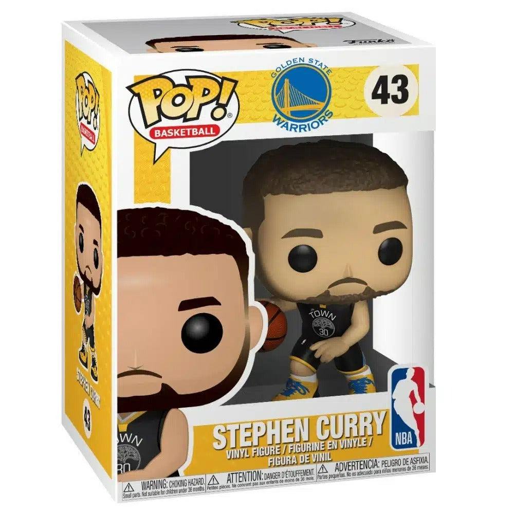 Funko Pop! Basketball: NBA Golden State Warriors - Stephen Curry #43 - Figura de Vinilo Original
