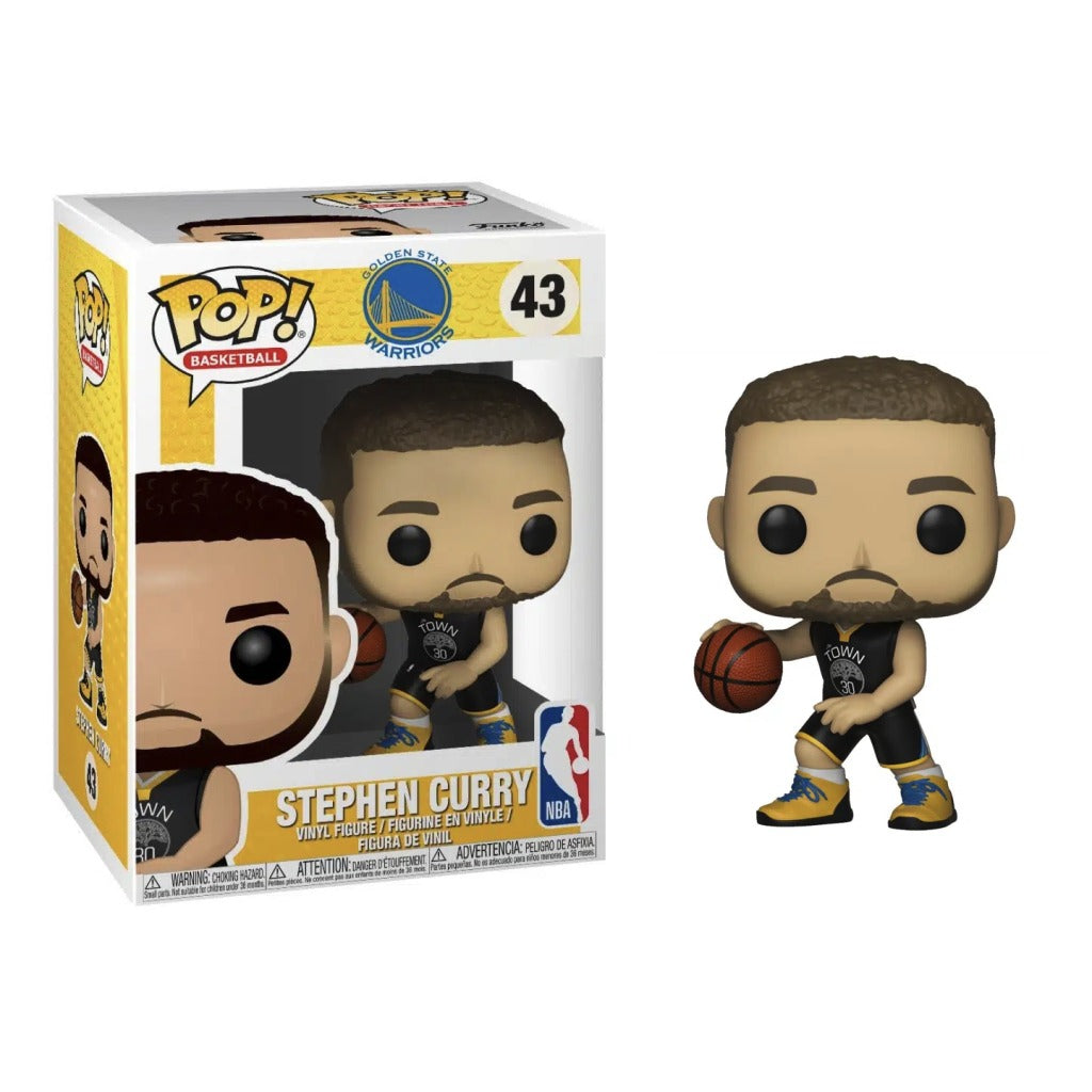 Funko Pop! Basketball: NBA Golden State Warriors - Stephen Curry #43 - Figura de Vinilo Original