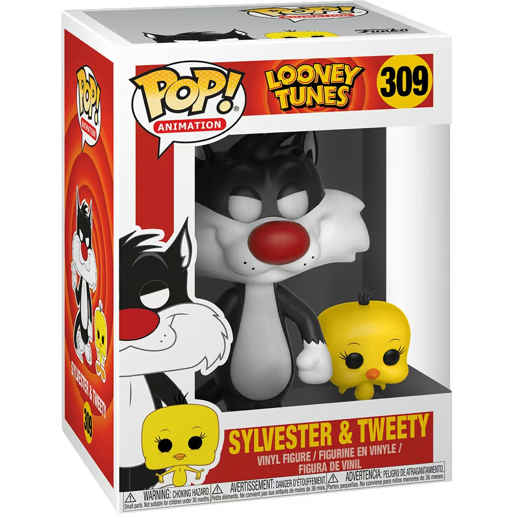 Funko Pop! Animation: Looney Tunes - Silvestre y Piolín (Sylvester & Tweety) #1524 - Figura de Vinilo Original