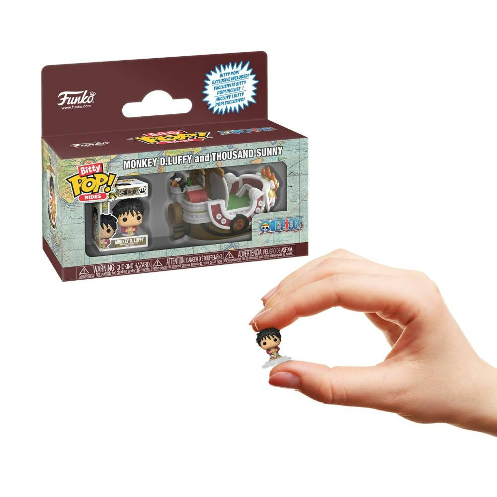 Funko Bitty Pop! Rides: One Piece - Monkey D. Luffy and Thousand Sunny - Pack de Vinilo Original