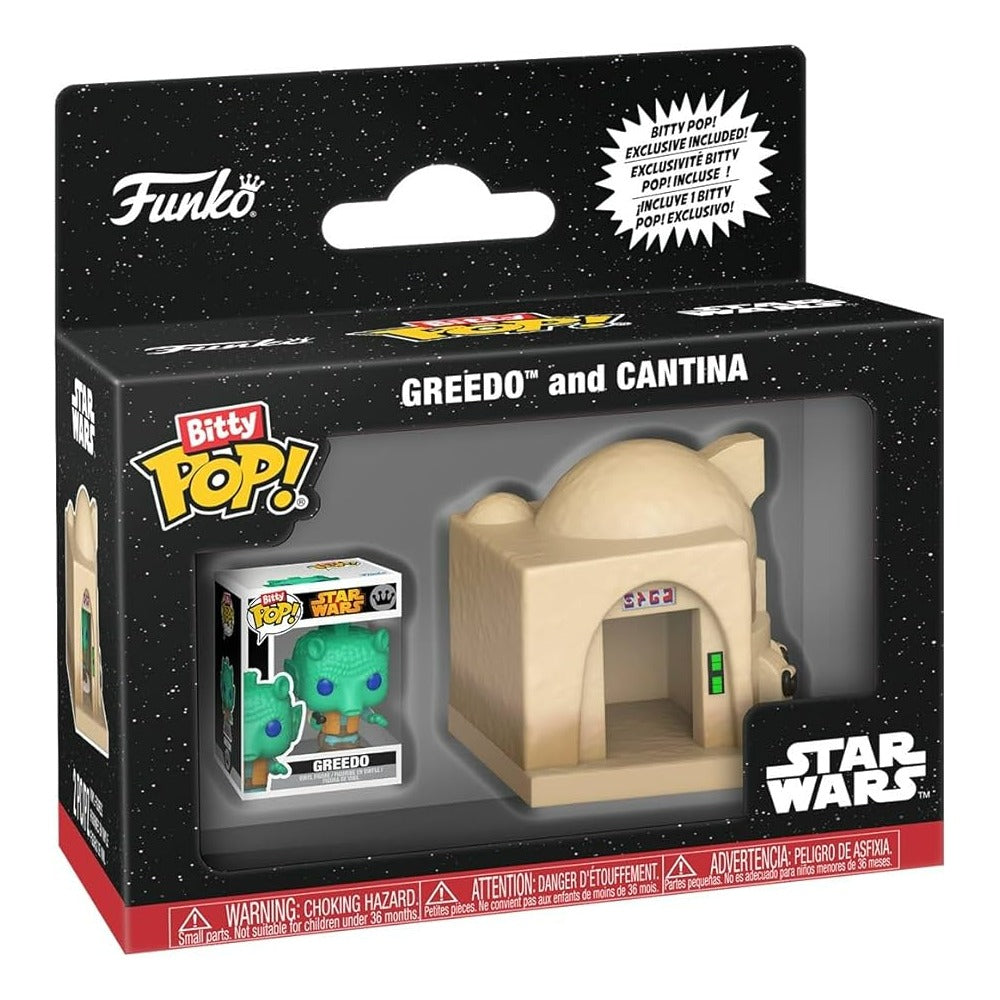 Funko Bitty Pop! Towns: Star Wars - Greedo and Cantina - Pack de Vinilo Original