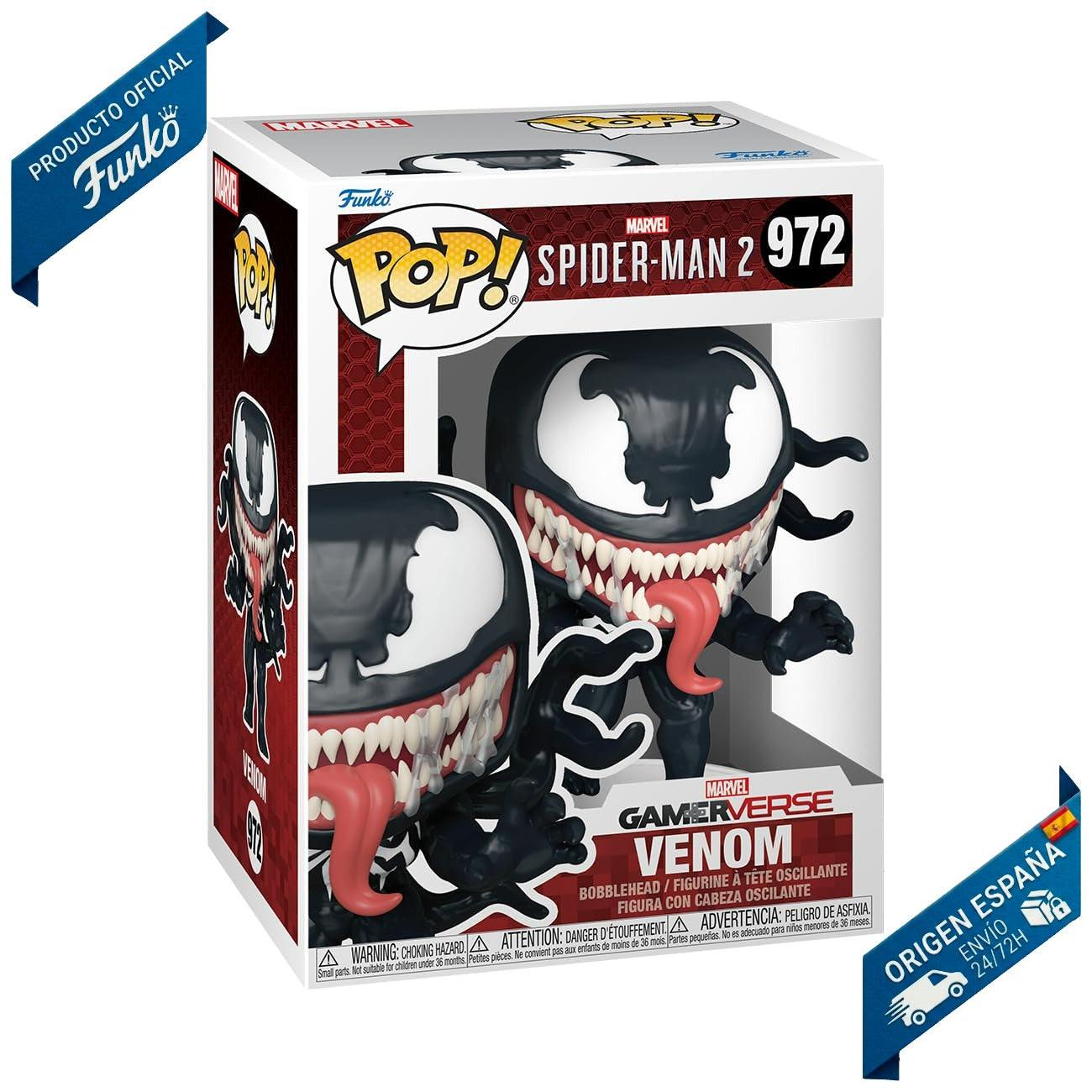 Funko Pop! Marvel GamerVerse: Spider-Man 2 - Venom #972 - Figura de Vinilo Original