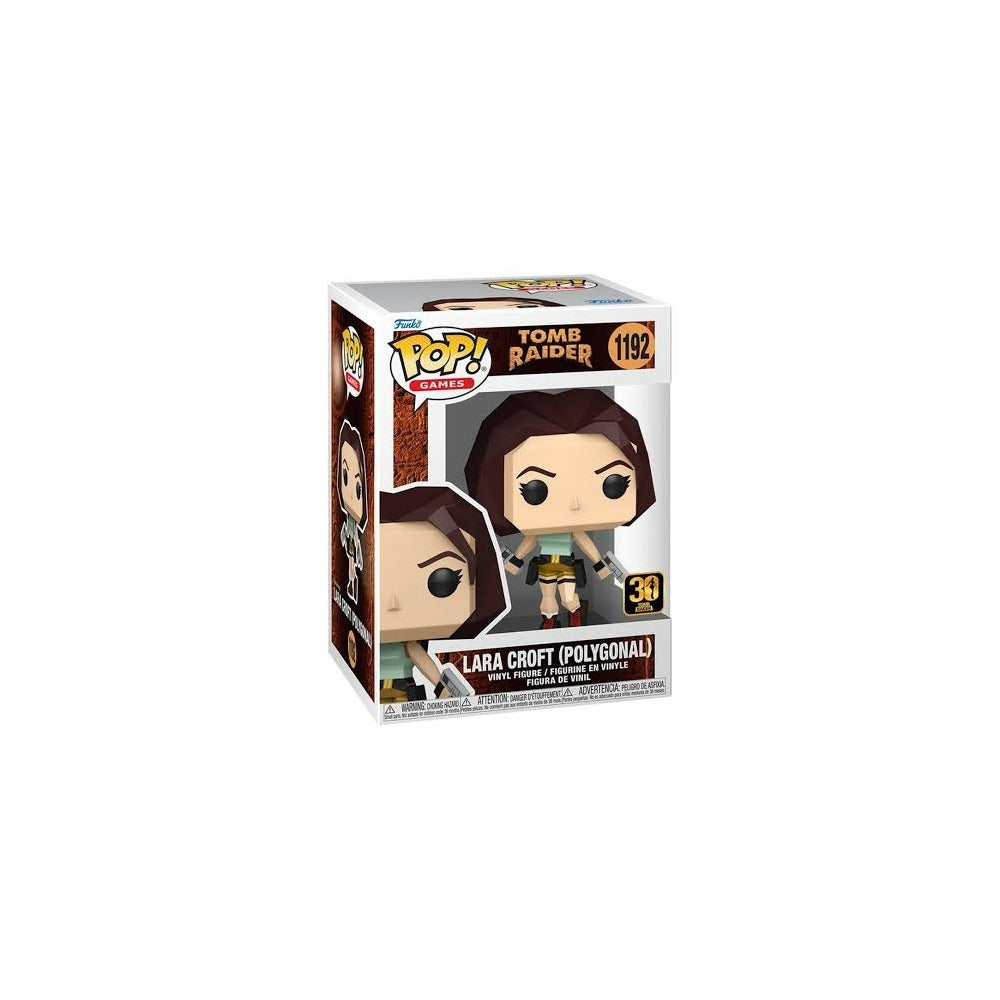 Funko Pop! Games: Tomb Raider 30th Anniversary - Lara Croft (Polygonal) #1192 - Figura de Vinilo Original