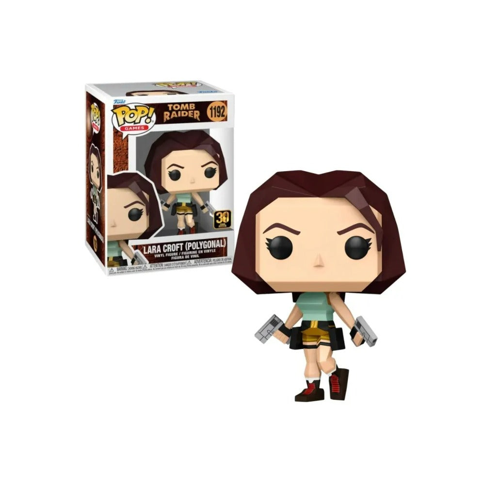 Funko Pop! Games: Tomb Raider 30th Anniversary - Lara Croft (Polygonal) #1192 - Figura de Vinilo Original